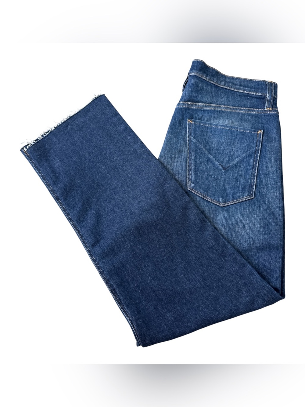 Hudson Holly Straight Jeans Blue High Rise Denim